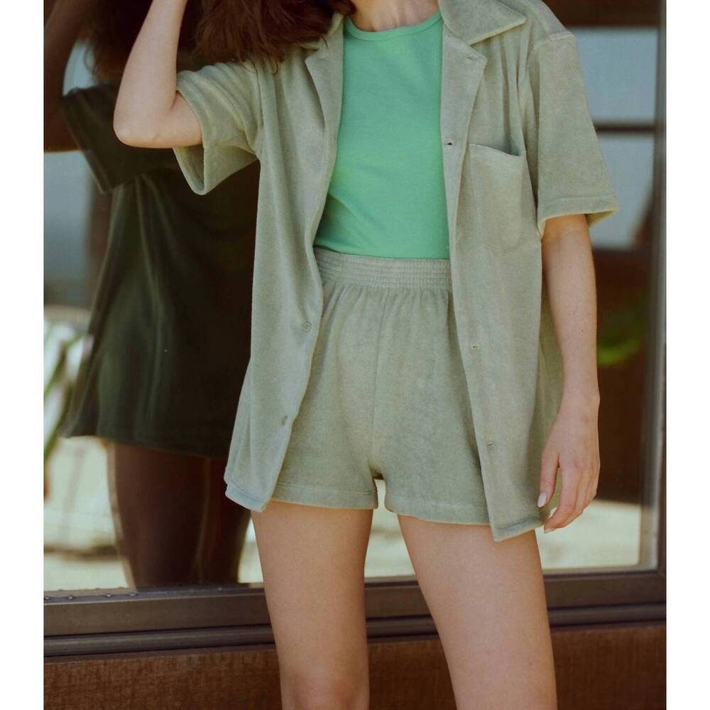 NEW GIL RODRIGUEZ tommy terry bowling shirt in sage
